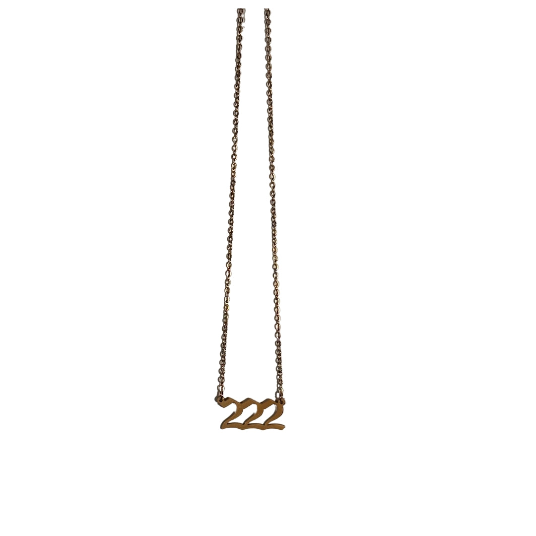 222 Angel Number Necklace