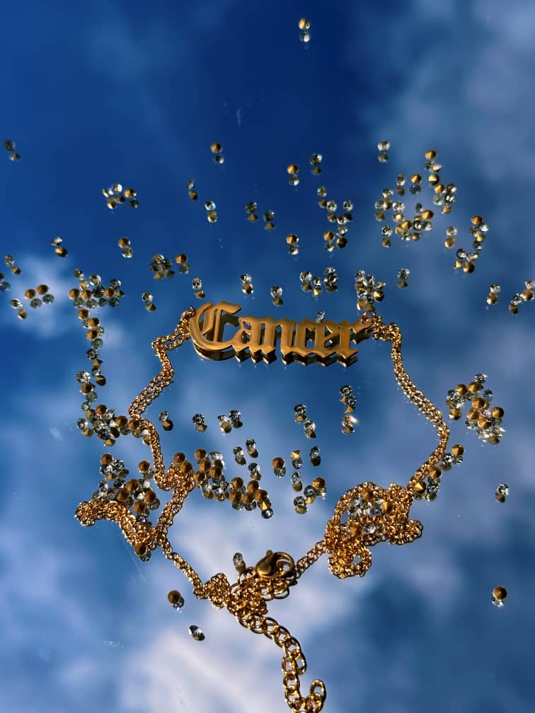 Cancer Gold Necklace