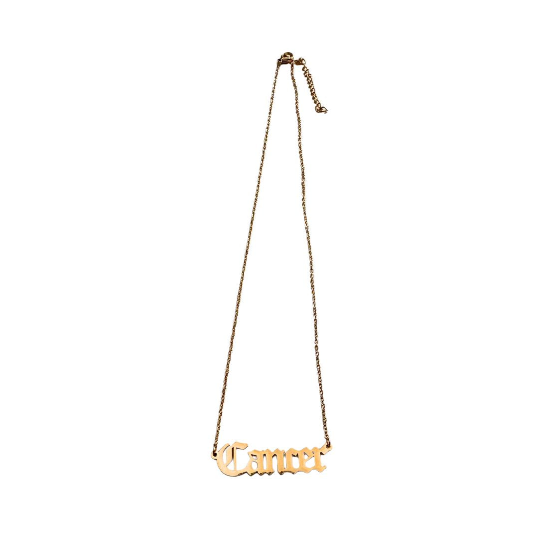 Cancer Gold Necklace
