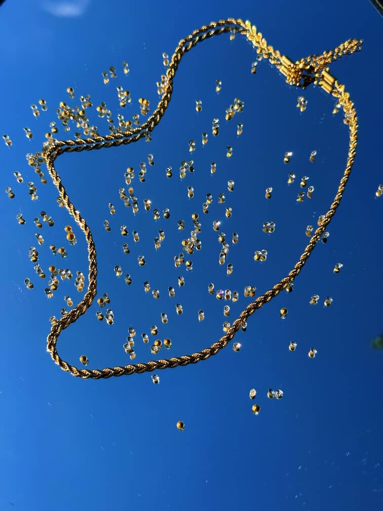 Twisted Gold Chain Necklace
