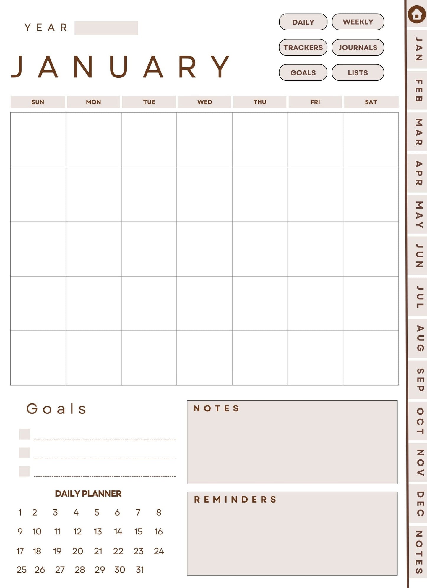 Instant Download 2024 Digital Planner