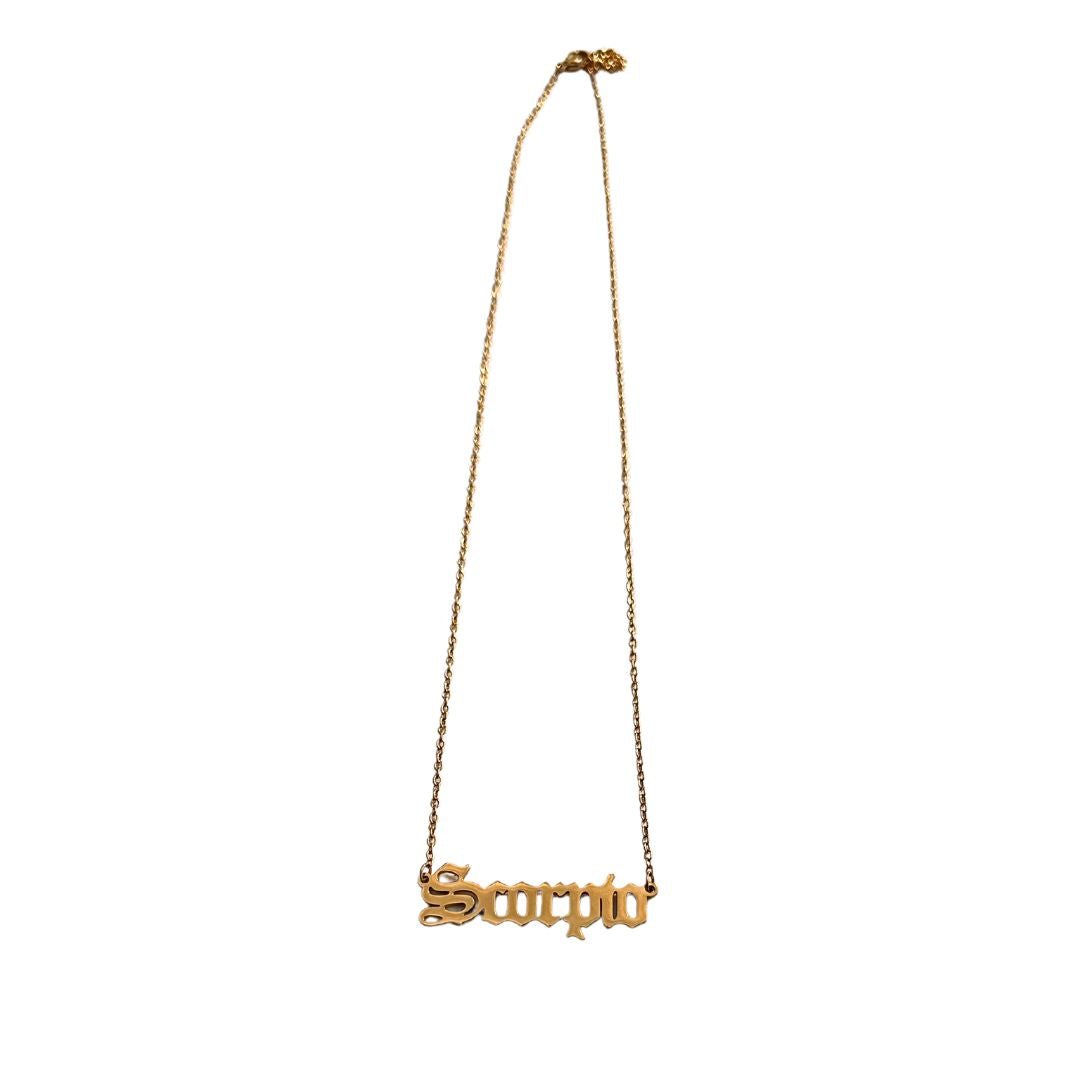 Scorpio Gold Necklace