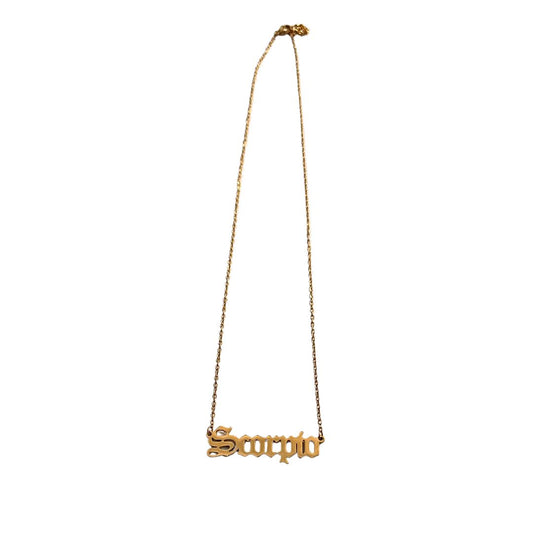 Scorpio Gold Necklace