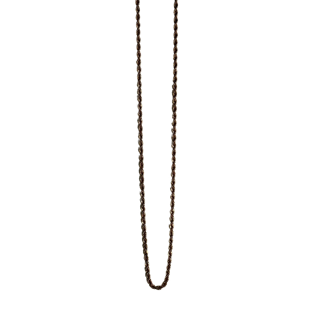 Twisted Gold Chain Necklace