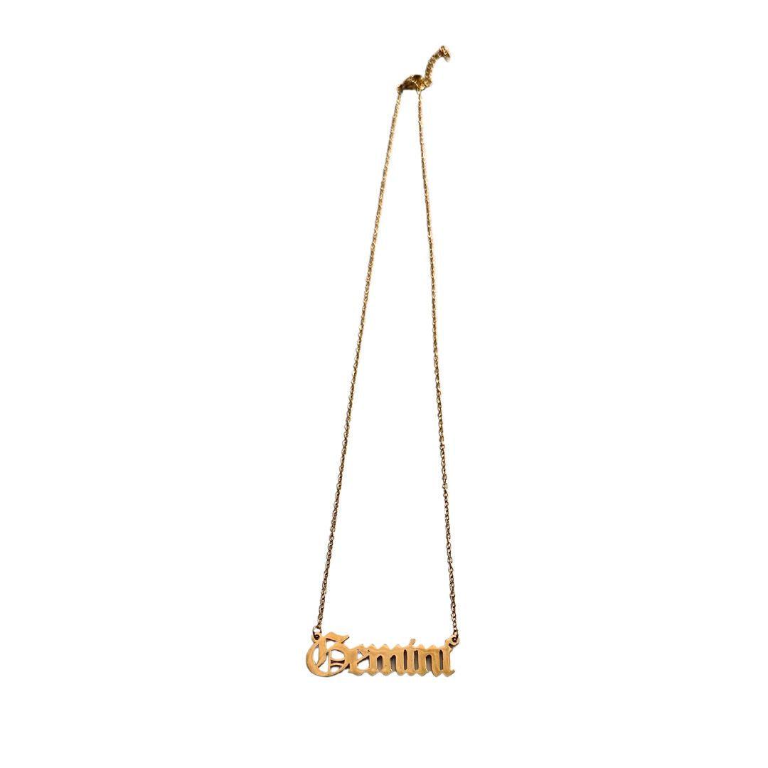 Gemini Gold Necklace