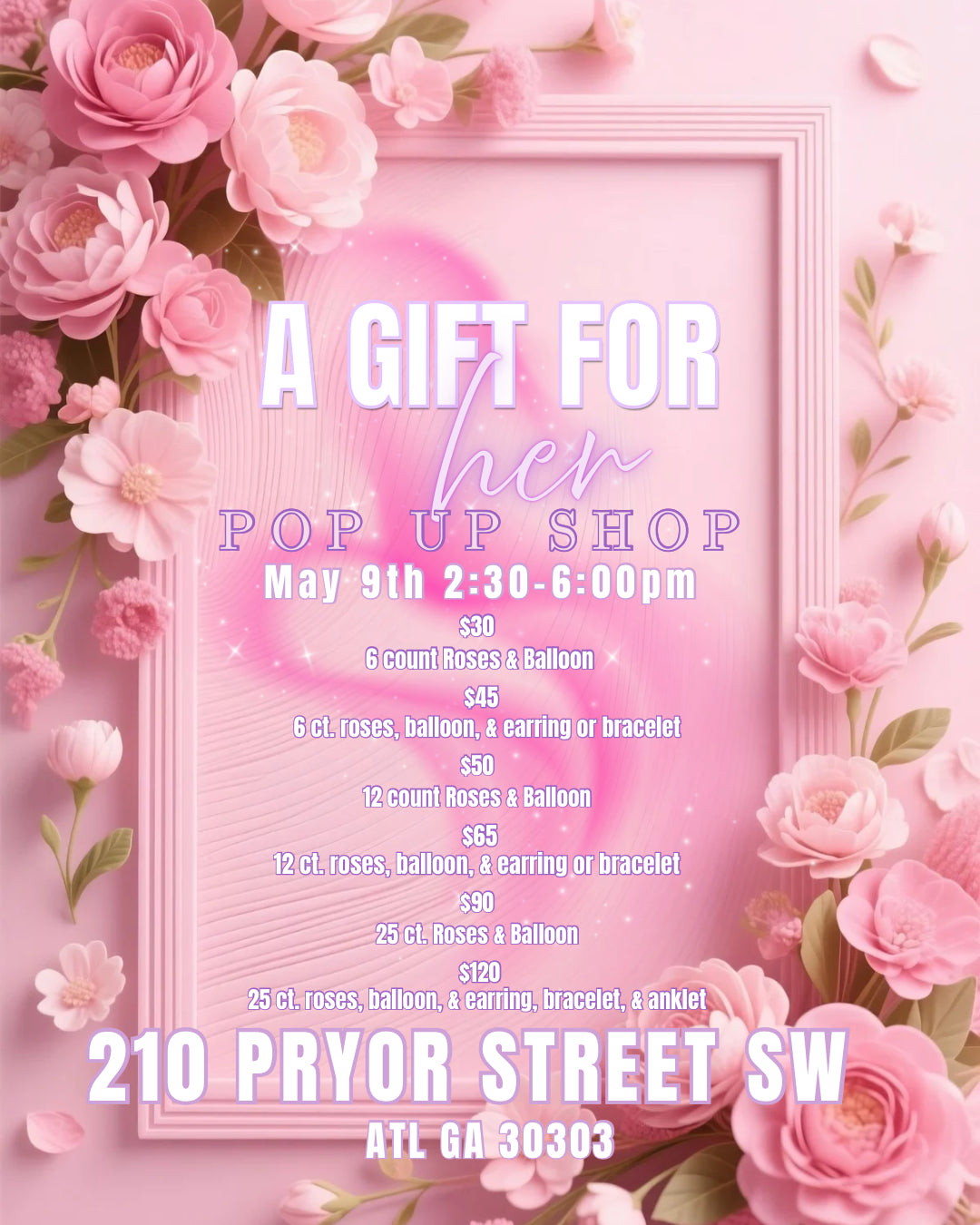 Mother’s Day Pop Up Shop💐