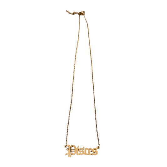 Pisces Gold Necklace